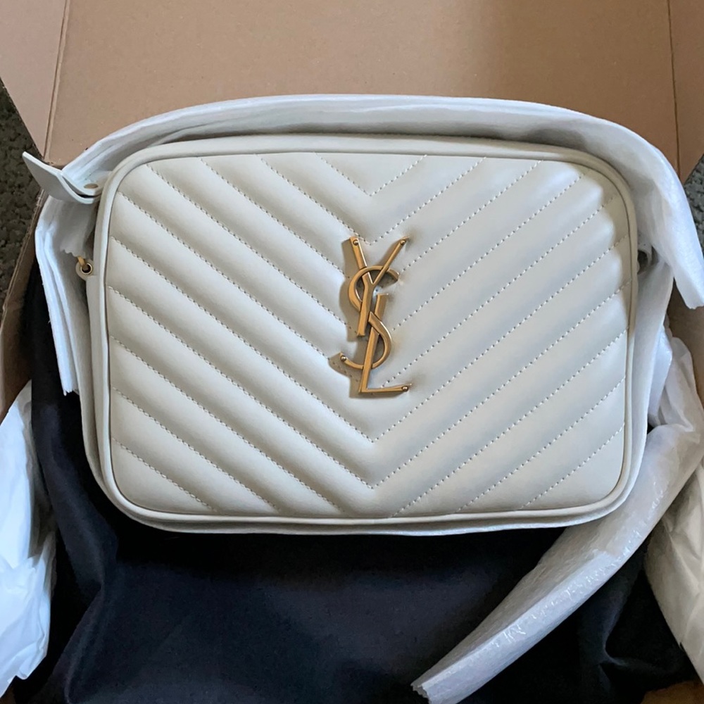 !!SOLD!! YSL Lou Camera Bag - White